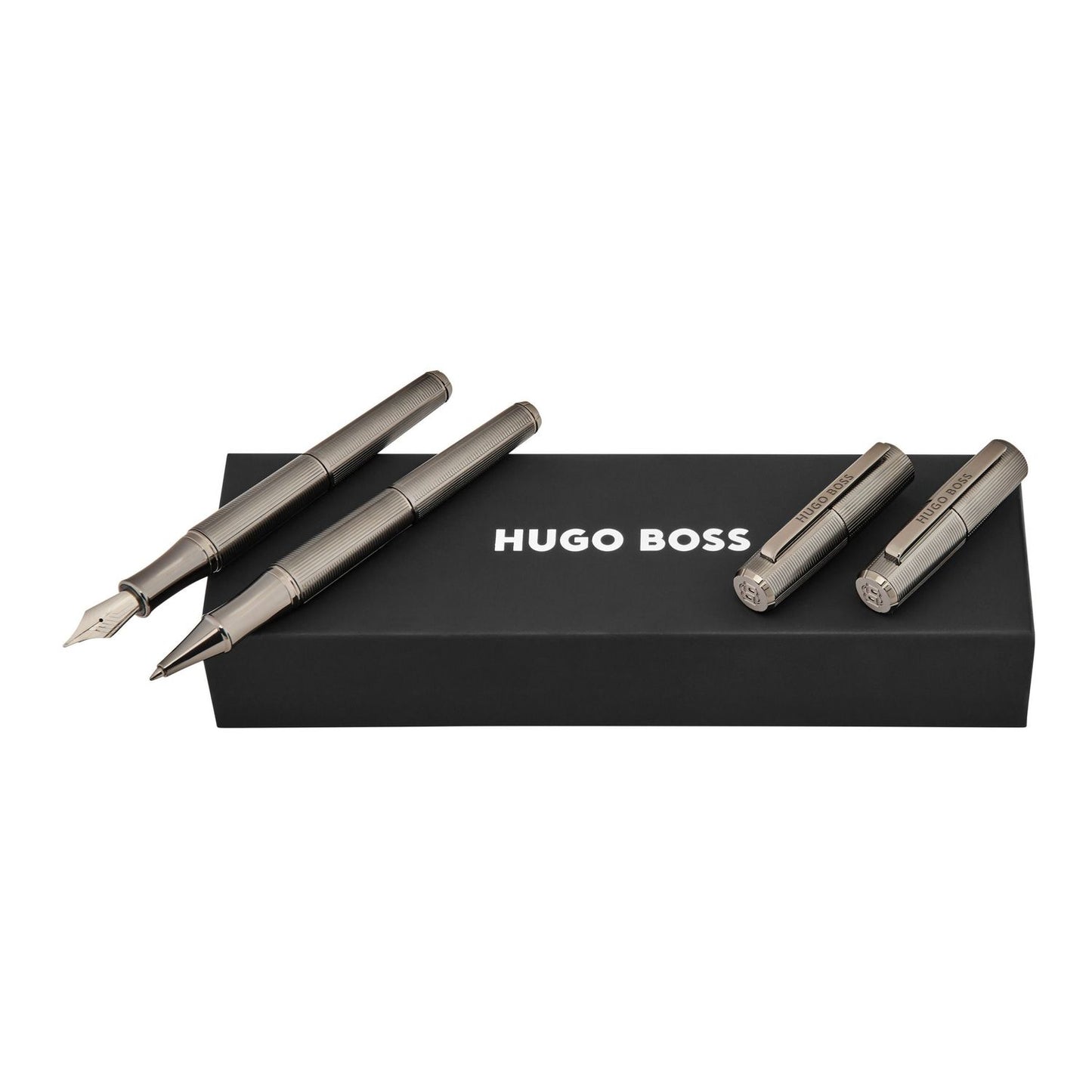 Hugo Boss Set Meridien Gun (tintenroller & füllfederhalter)