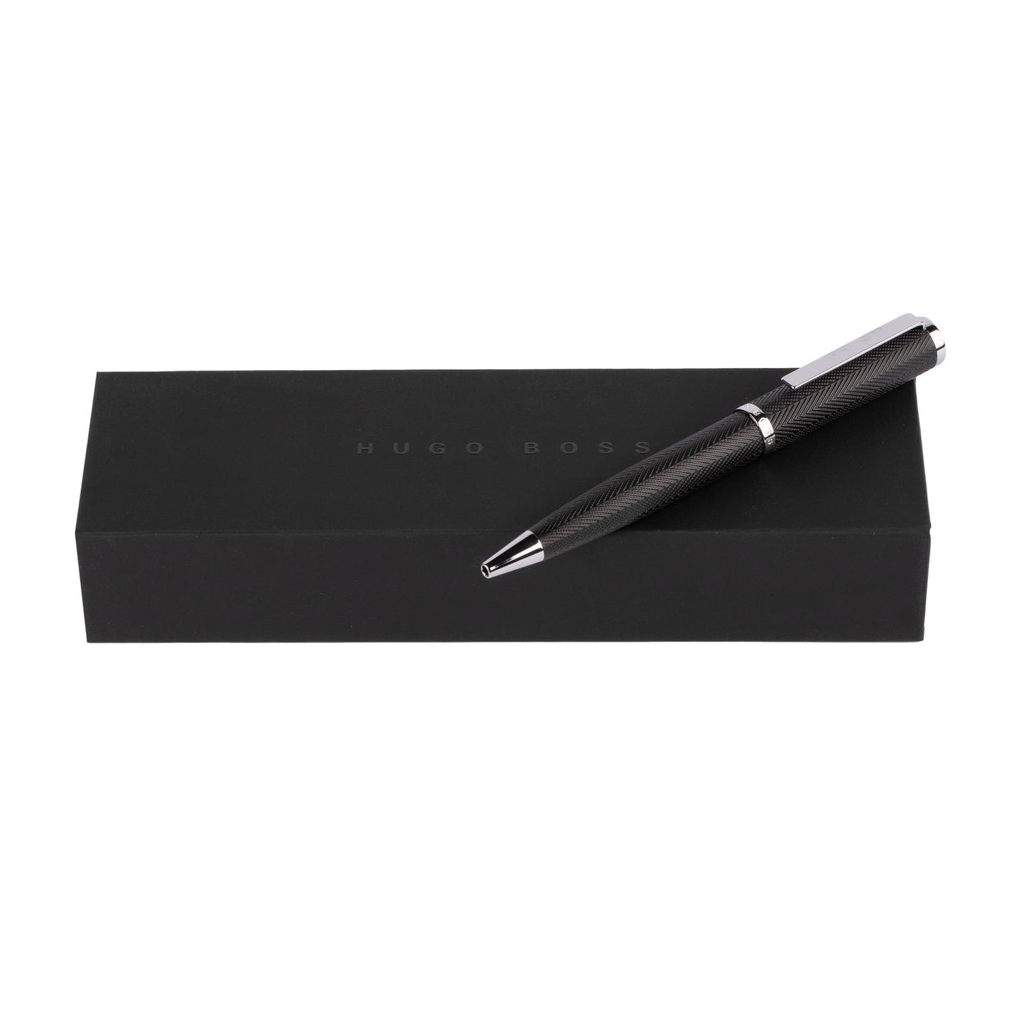 Hugo Boss Kugelschreiber Formation Herringbone Chrome