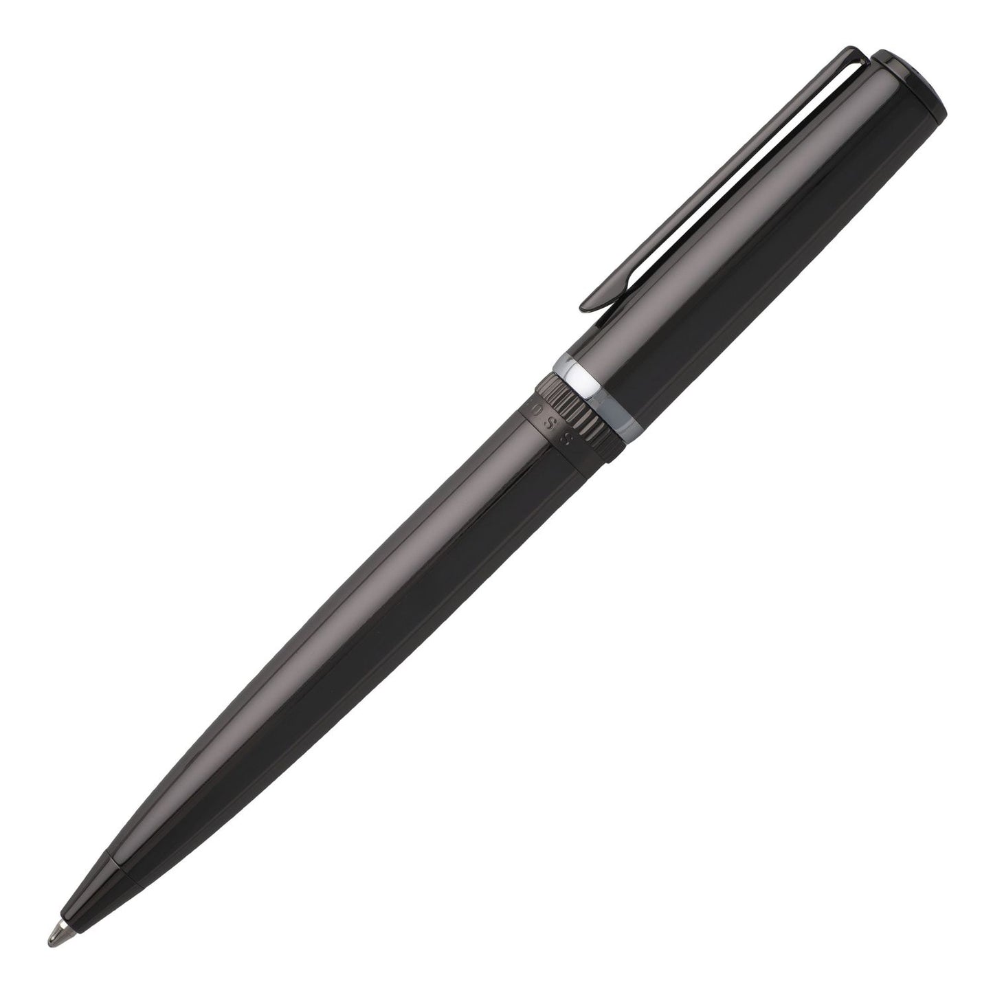 Hugo Boss Kugelschreiber Gear Metal Dark Chrome