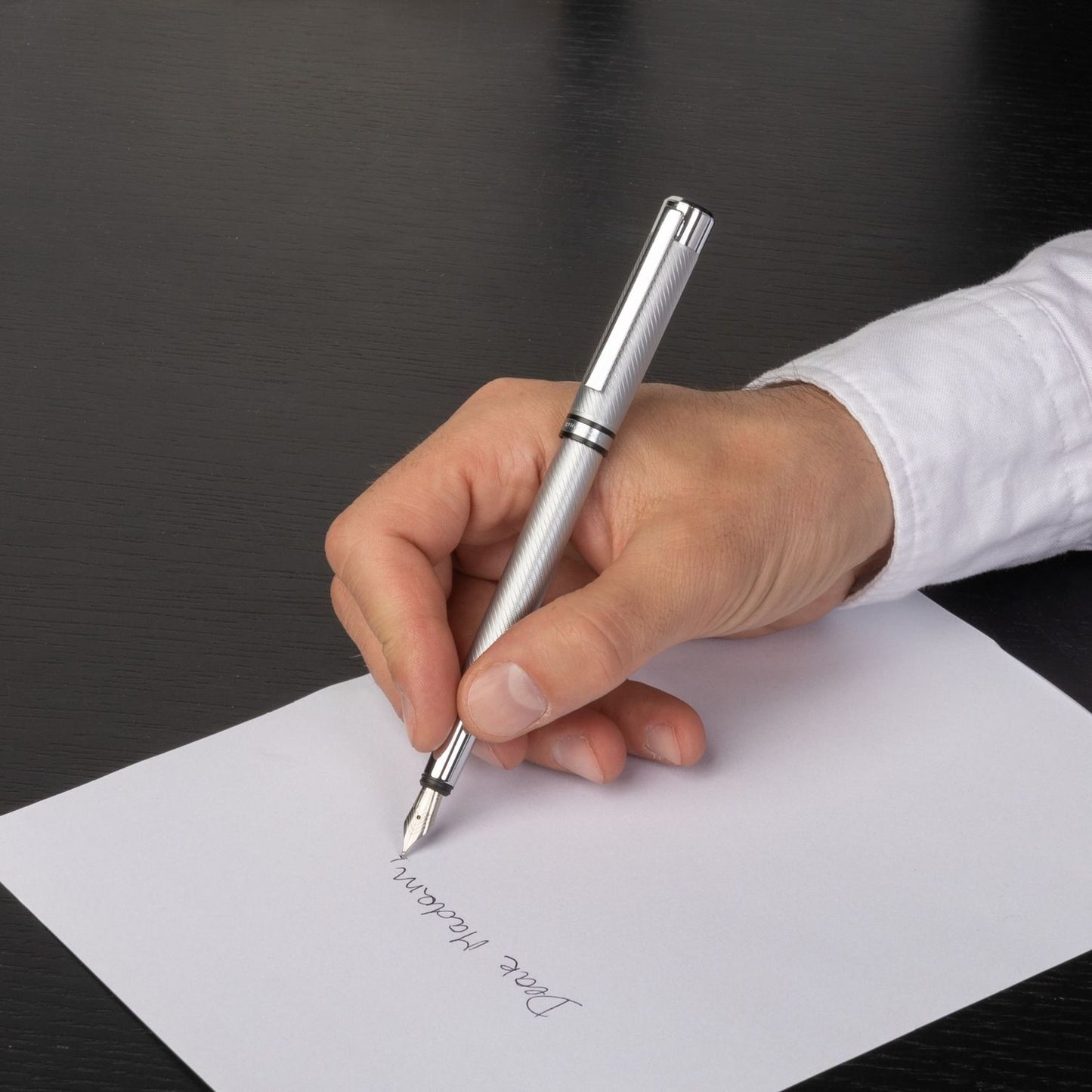 Hugo Boss Füllfederhalter Filament Chrome