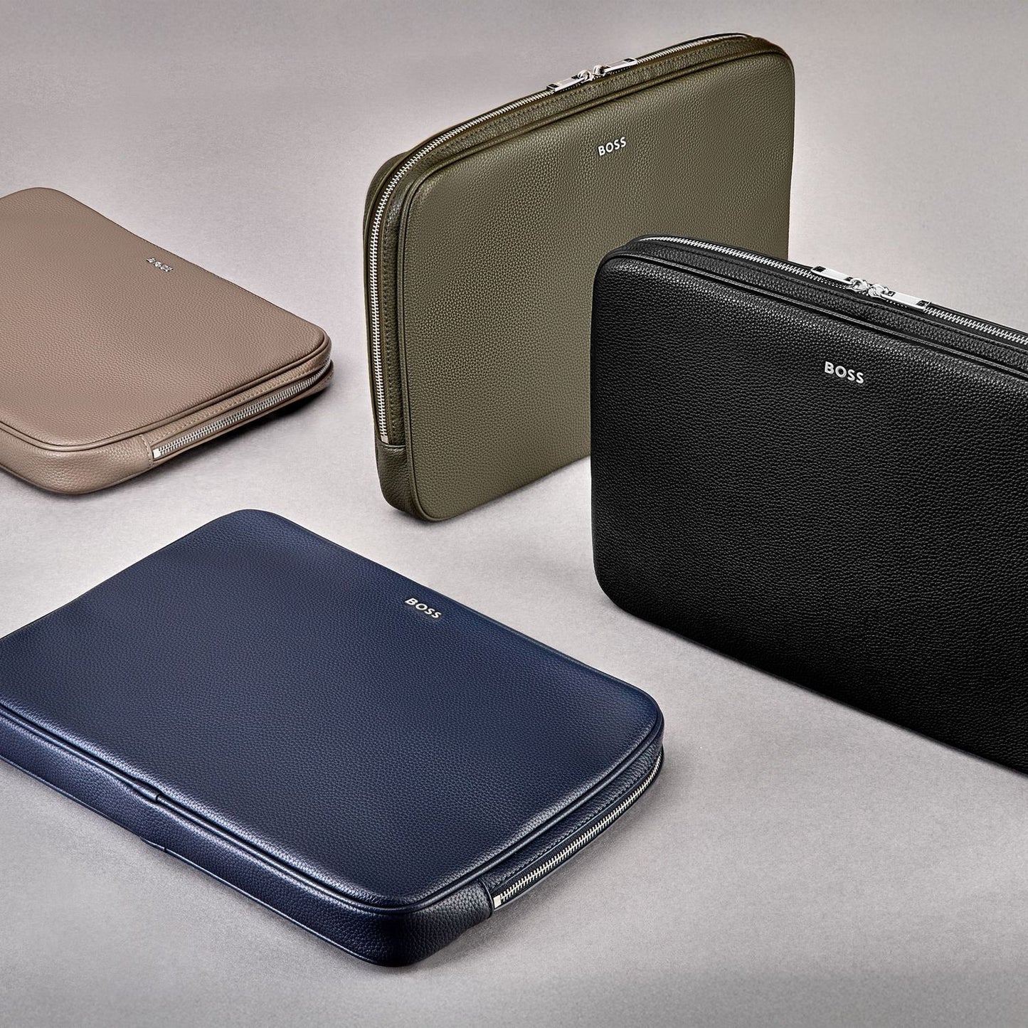 Hugo Boss Computer bag Classic Grained Navy