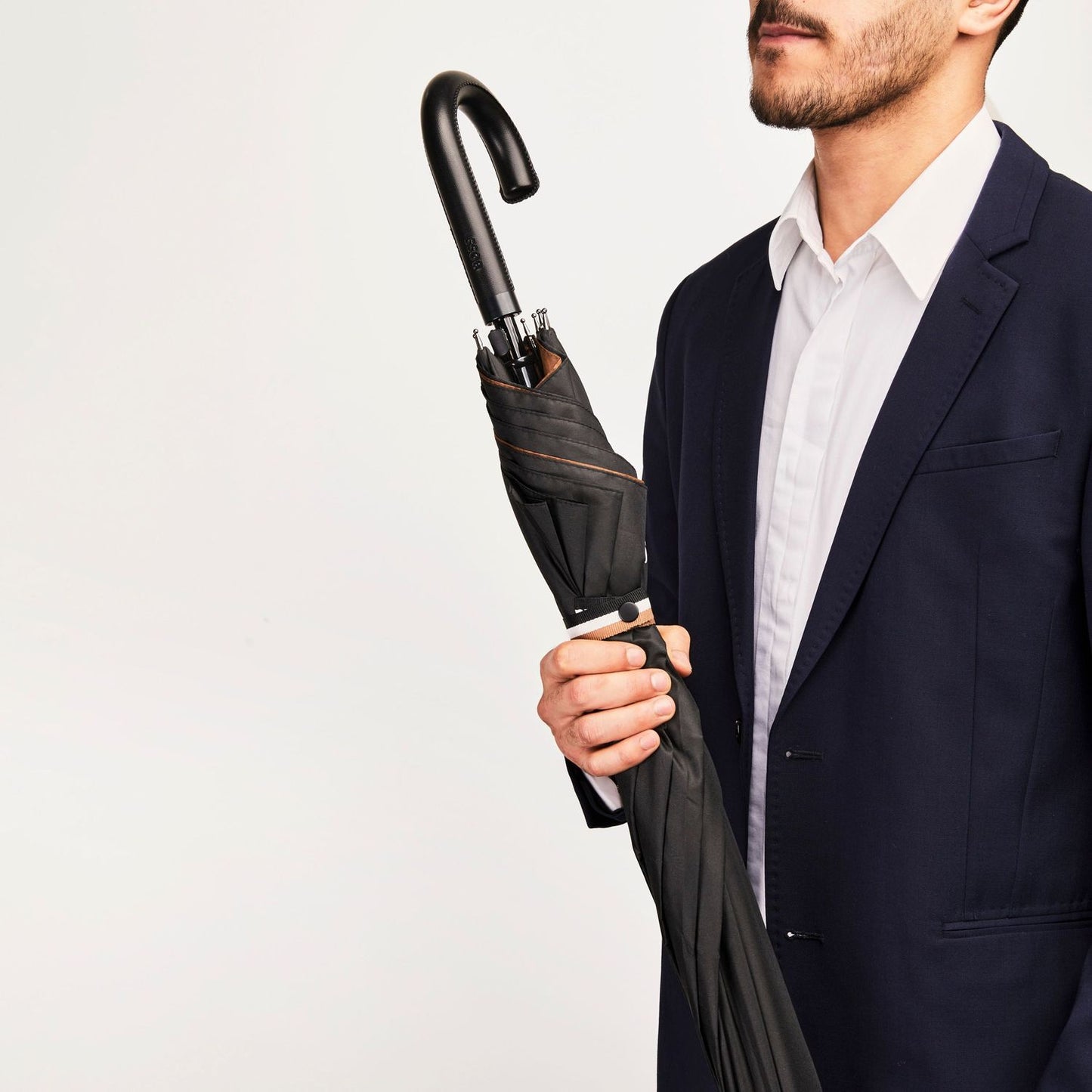 Hugo Boss Regenschirm City Iconic Black