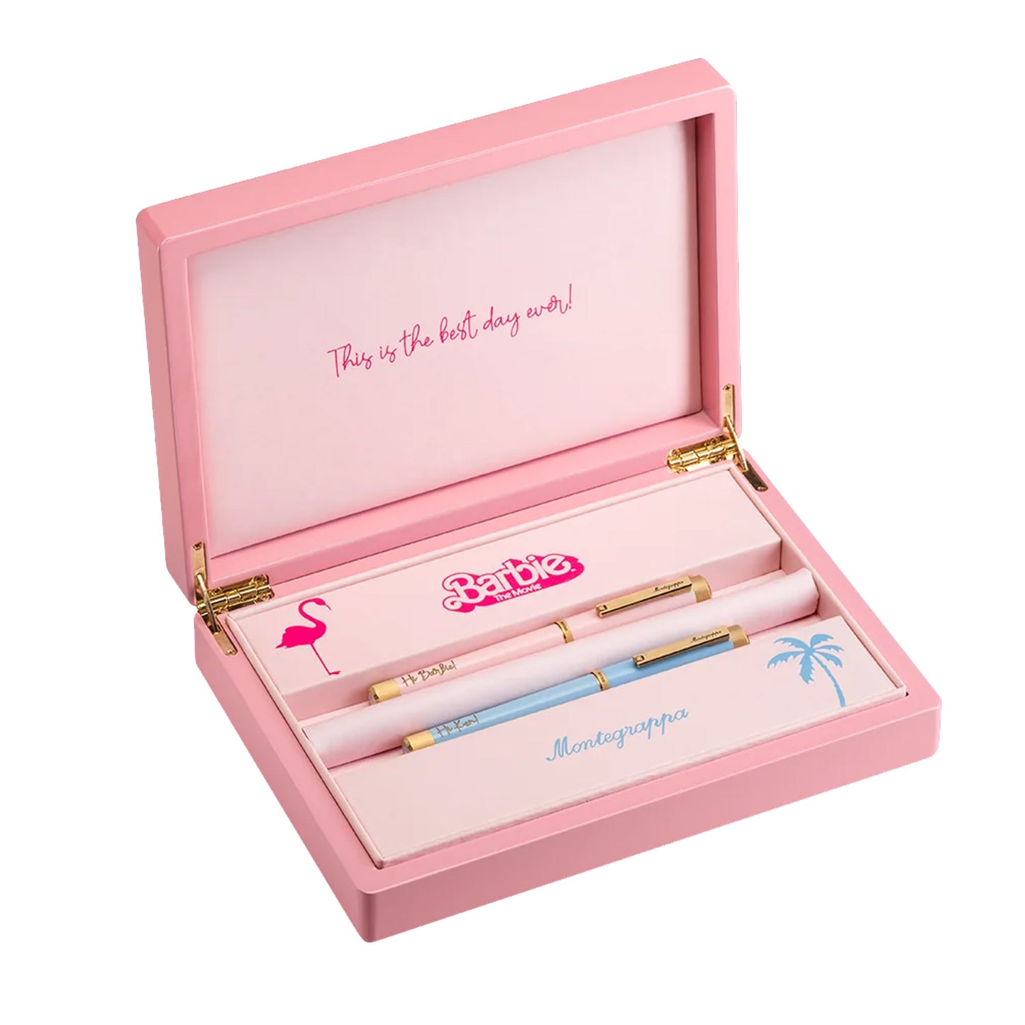 Das Barbie (TM) The Movie Icon Signature Set mit passender Box.