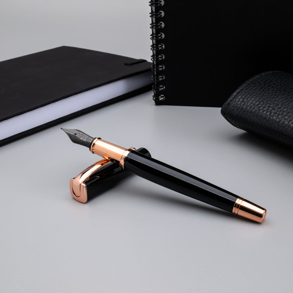 Monteverde Füllfederhalter IMPRESSA Black / Rose Gold