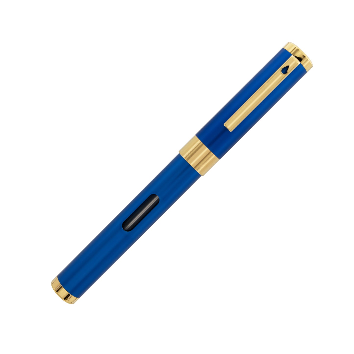 Diplomat Füllfederhalter NEXUS mit Tintenglas Blau/Gold 14k
