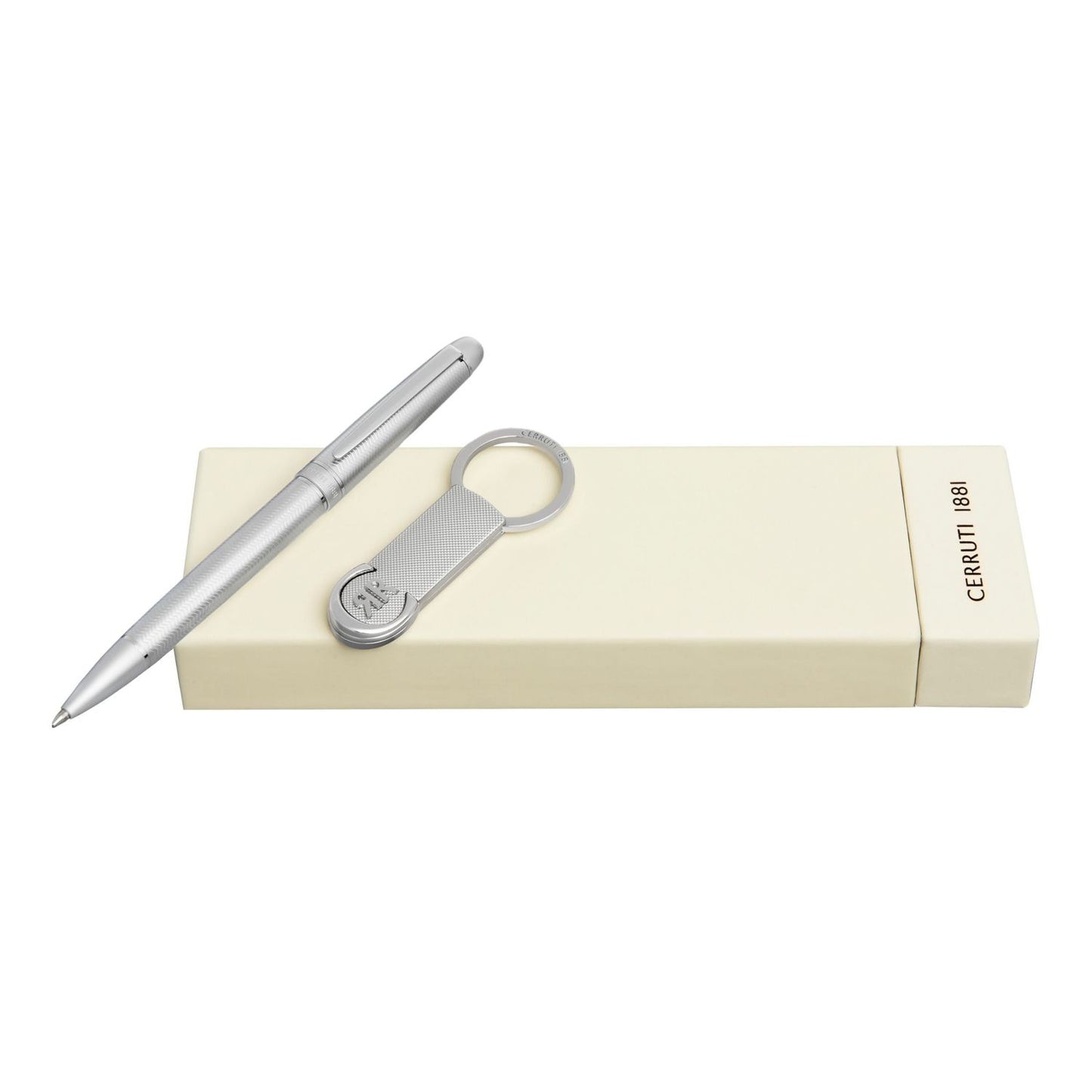 Cerruti 1881 Set CERRUTI 1881 Chrome (kugelschreiber & schlüsselring)