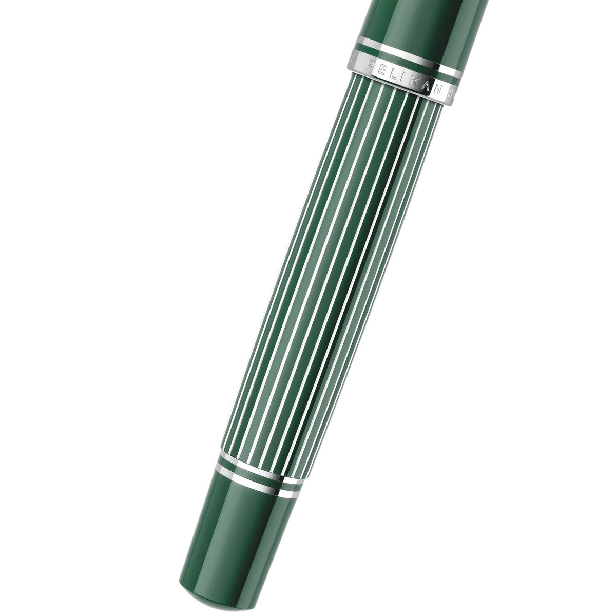 Pelikan Souverän M815 Metal Striped Green – Metallstreifen am Schaft