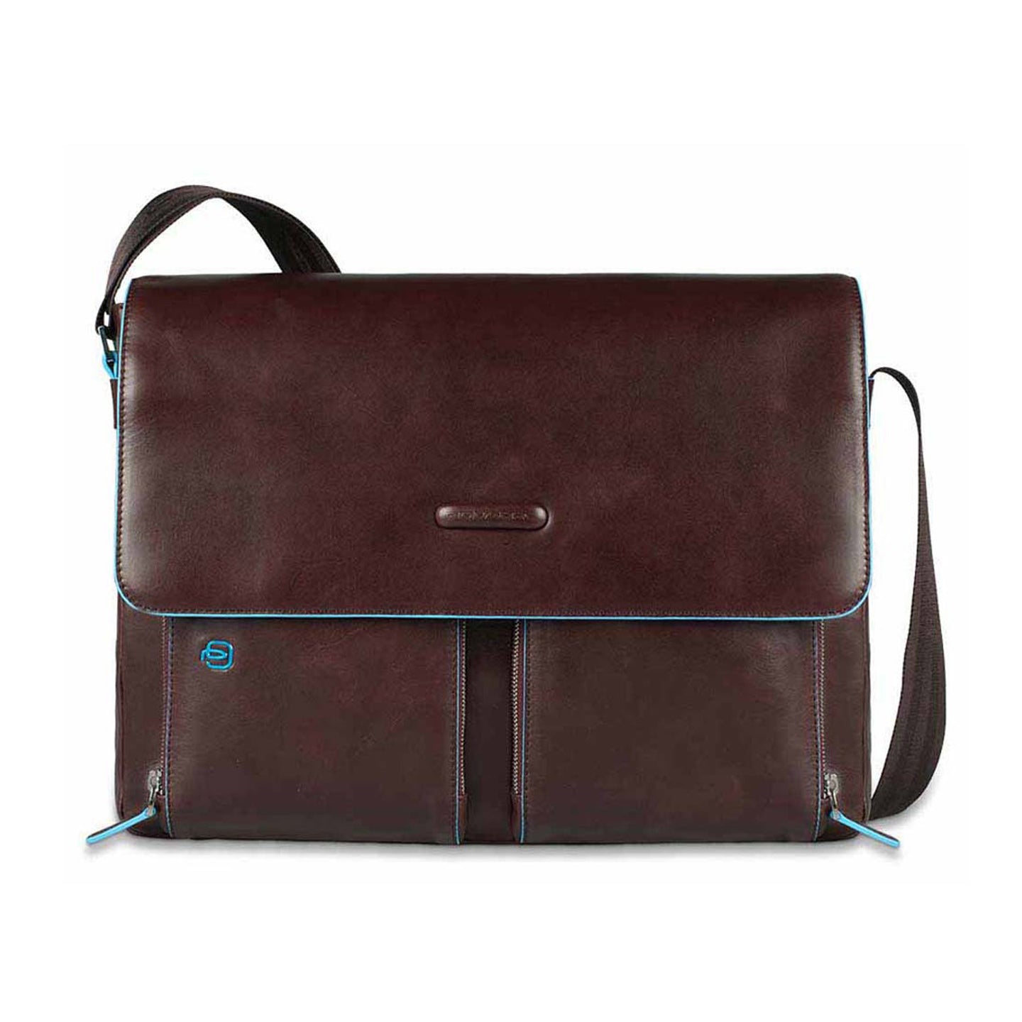 Piquadro Messenger Bag CA3337B2 Blue Square Mahagoni | Echtes Leder