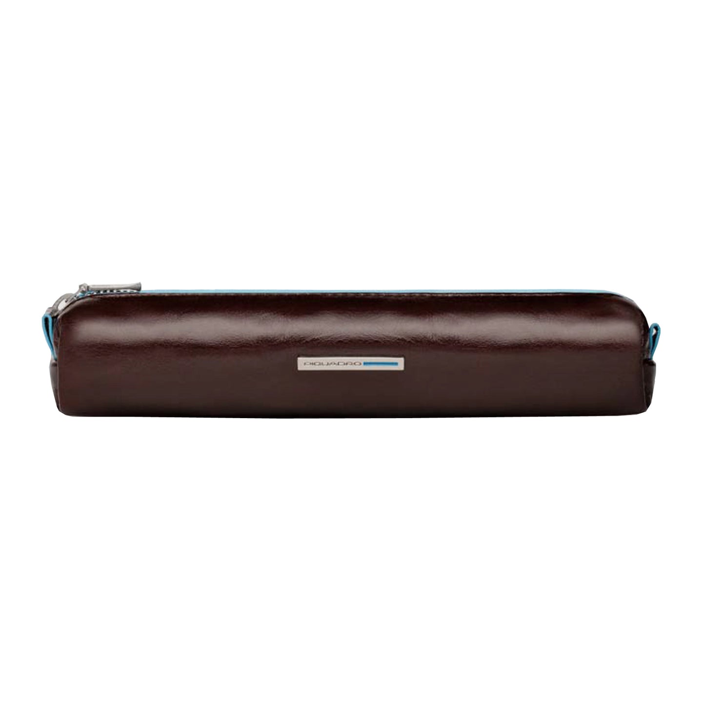 Piquadro Stifte-Etui AC974B2 Blue Square Mahagoni | Echtes Leder