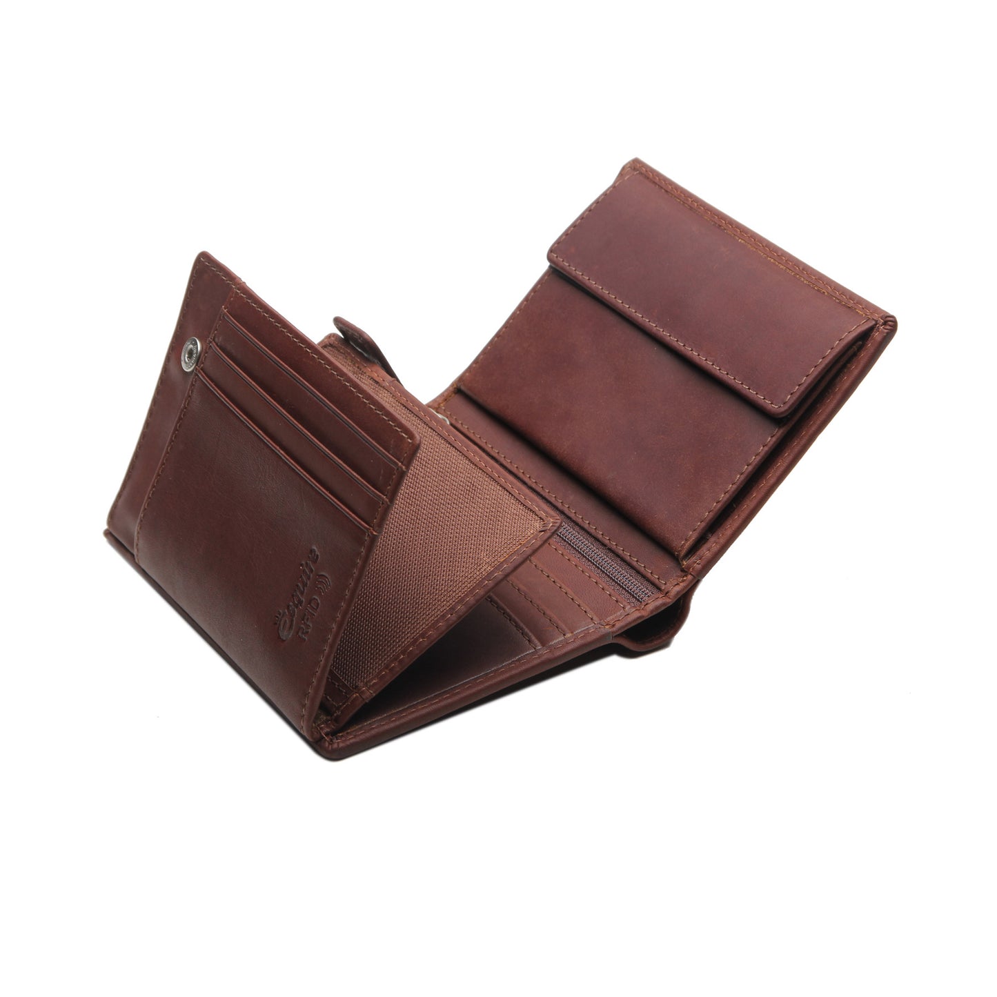 Esquire Geldbörse DALLAS 0484 08 Braun | Echtes Leder