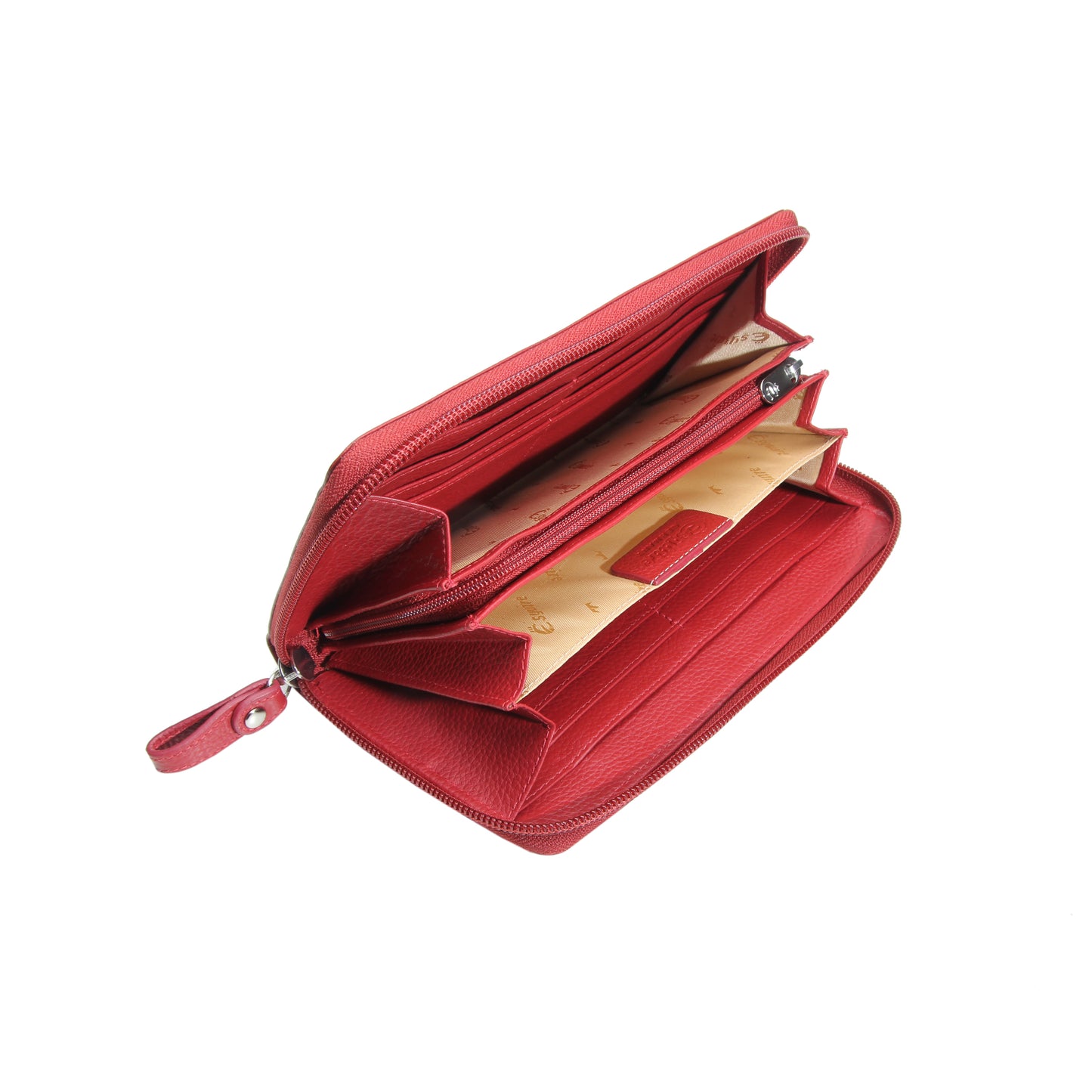 Esquire Damenbörse PRIMAVERA 19610501 Rot Lang | Echtes Leder