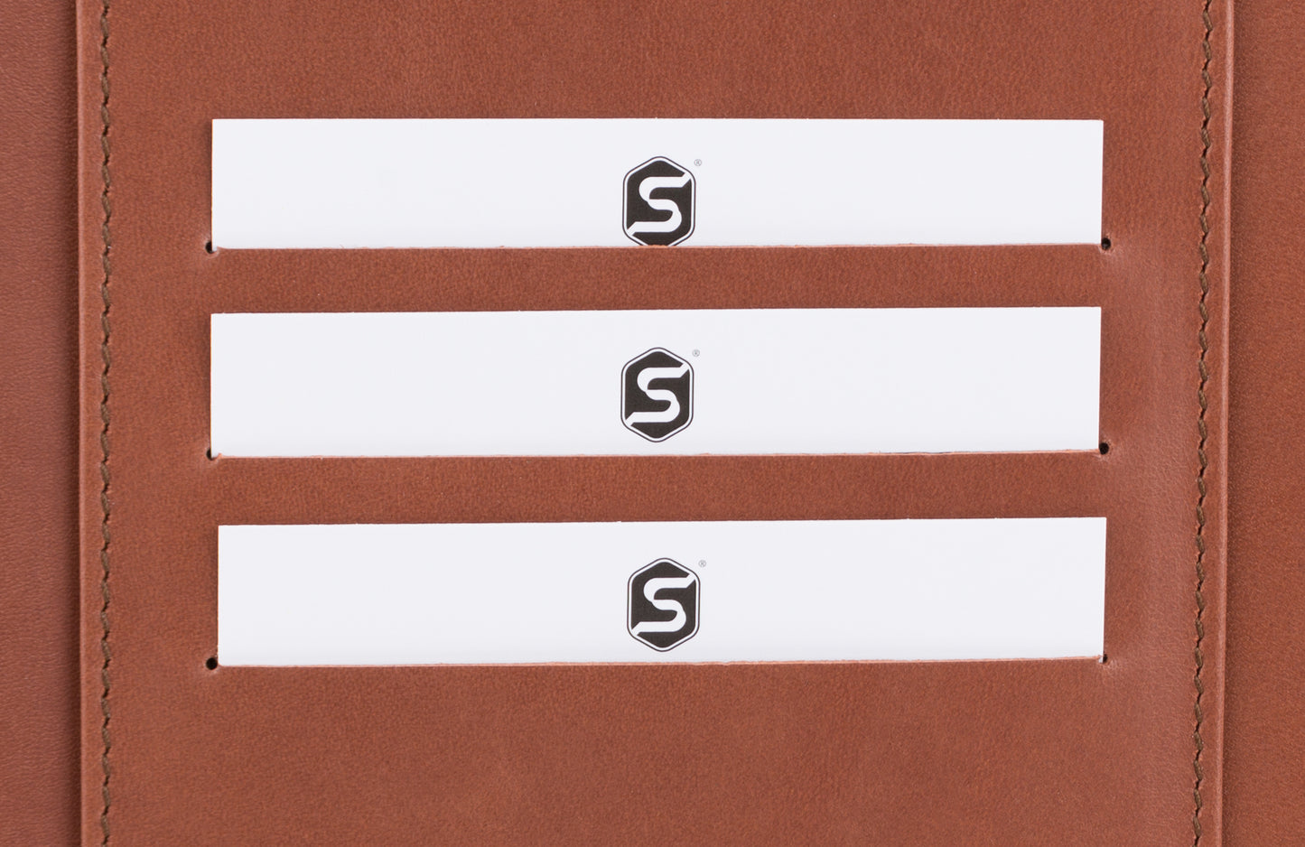 Sebastian Sturm Schreibmappe MARCO A4 | Echtes Holz Amazaque und braunes Leder