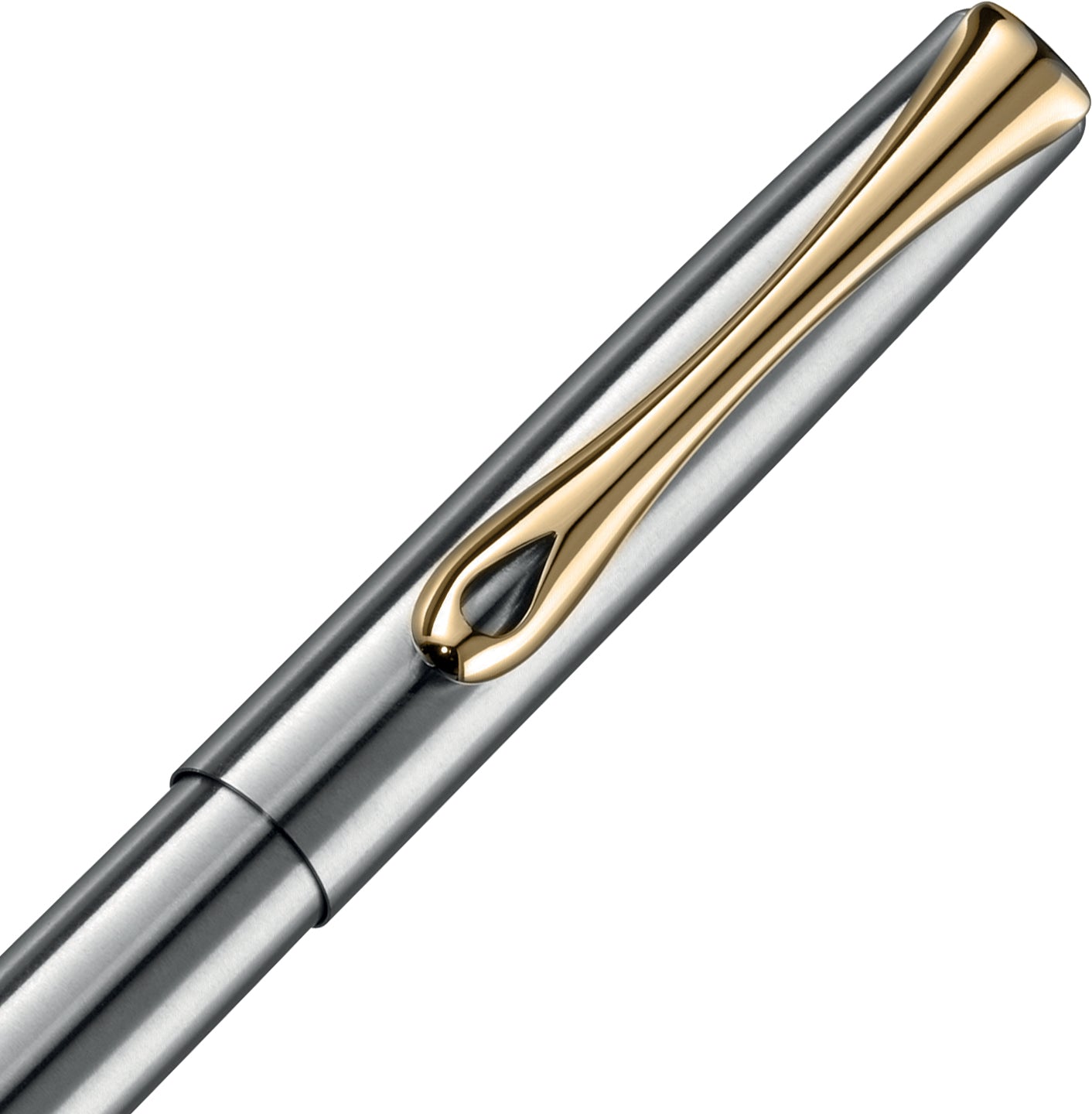 Diplomat Füllhalter TRAVELLER Edelstahl vergoldet