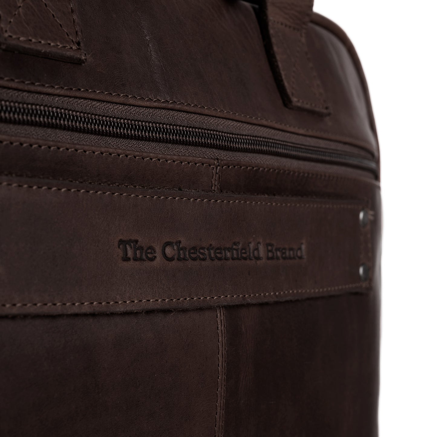 The Chesterfield Brand Laptoptasche CALVI Braun | Echtes Leder