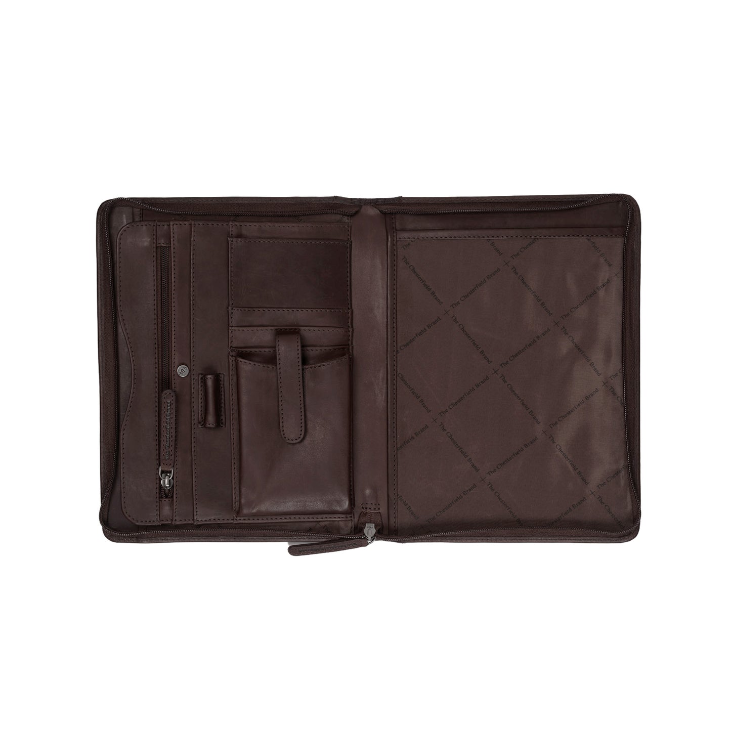 The Chesterfield Brand Schreibmappe ALTON Braun | Echtes Leder