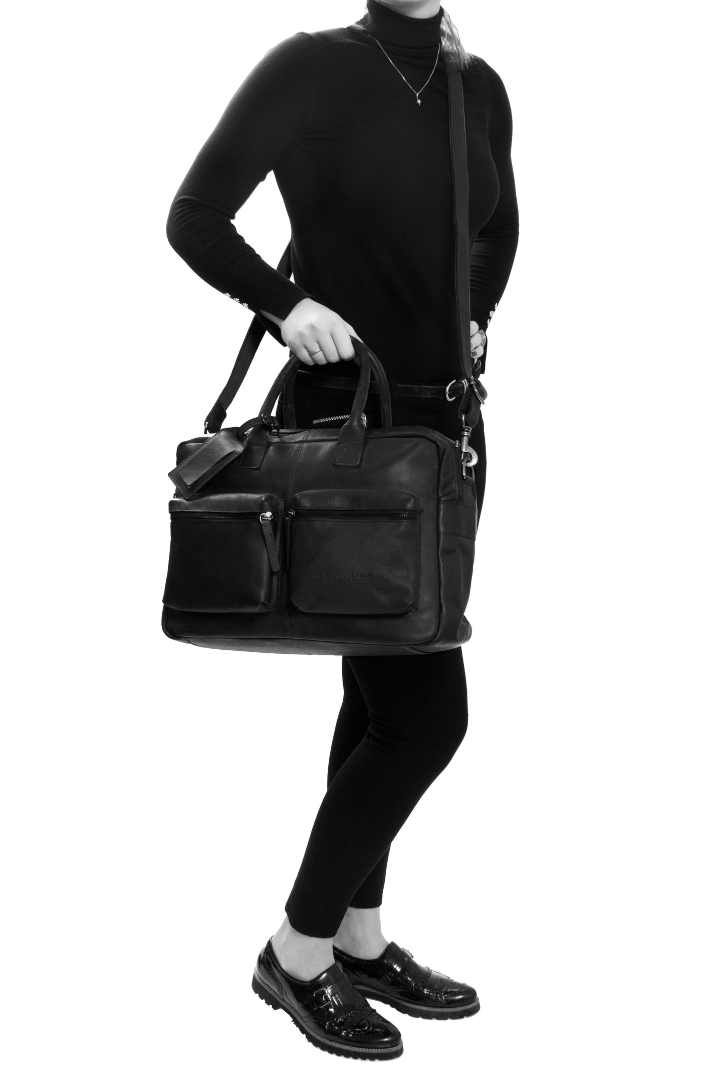 The Chesterfield Brand Umhängetasche YASMIN Schwarz | Echtes Leder