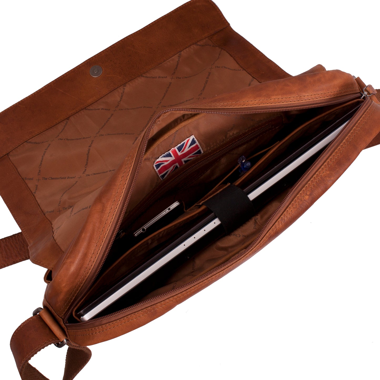 The Chesterfield Brand Laptoptasche RICHARD Cognac | Echtes Leder