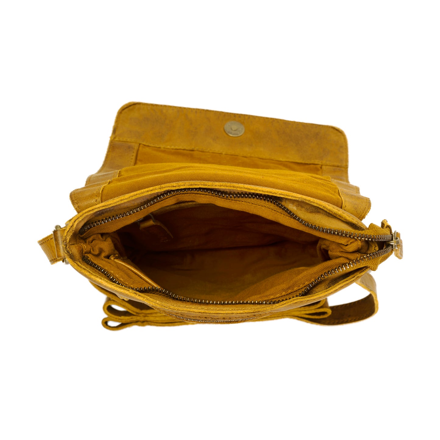 The Chesterfield Brand Umhängetasche CALAIS Ockergelb | Echtes Leder