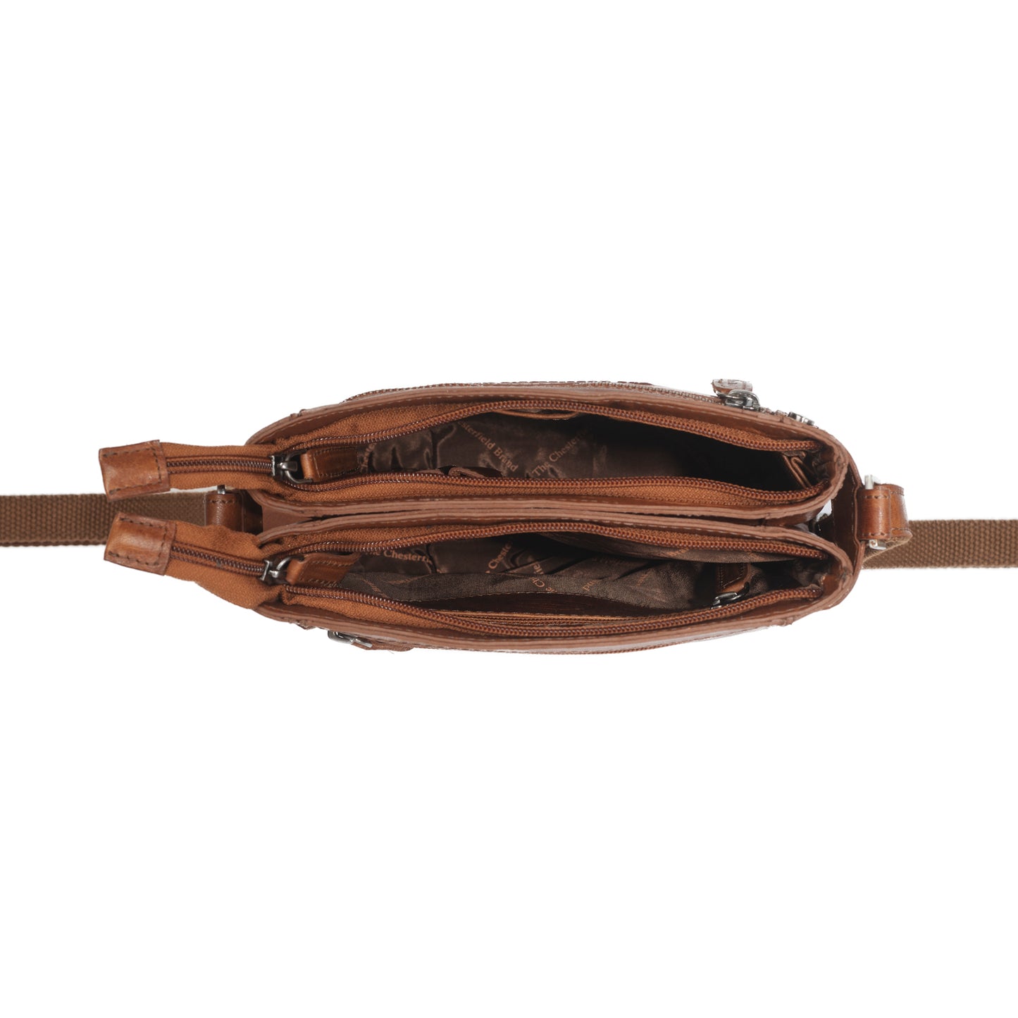 The Chesterfield Brand Umhängetasche LAOS Cognac | Echtes Leder