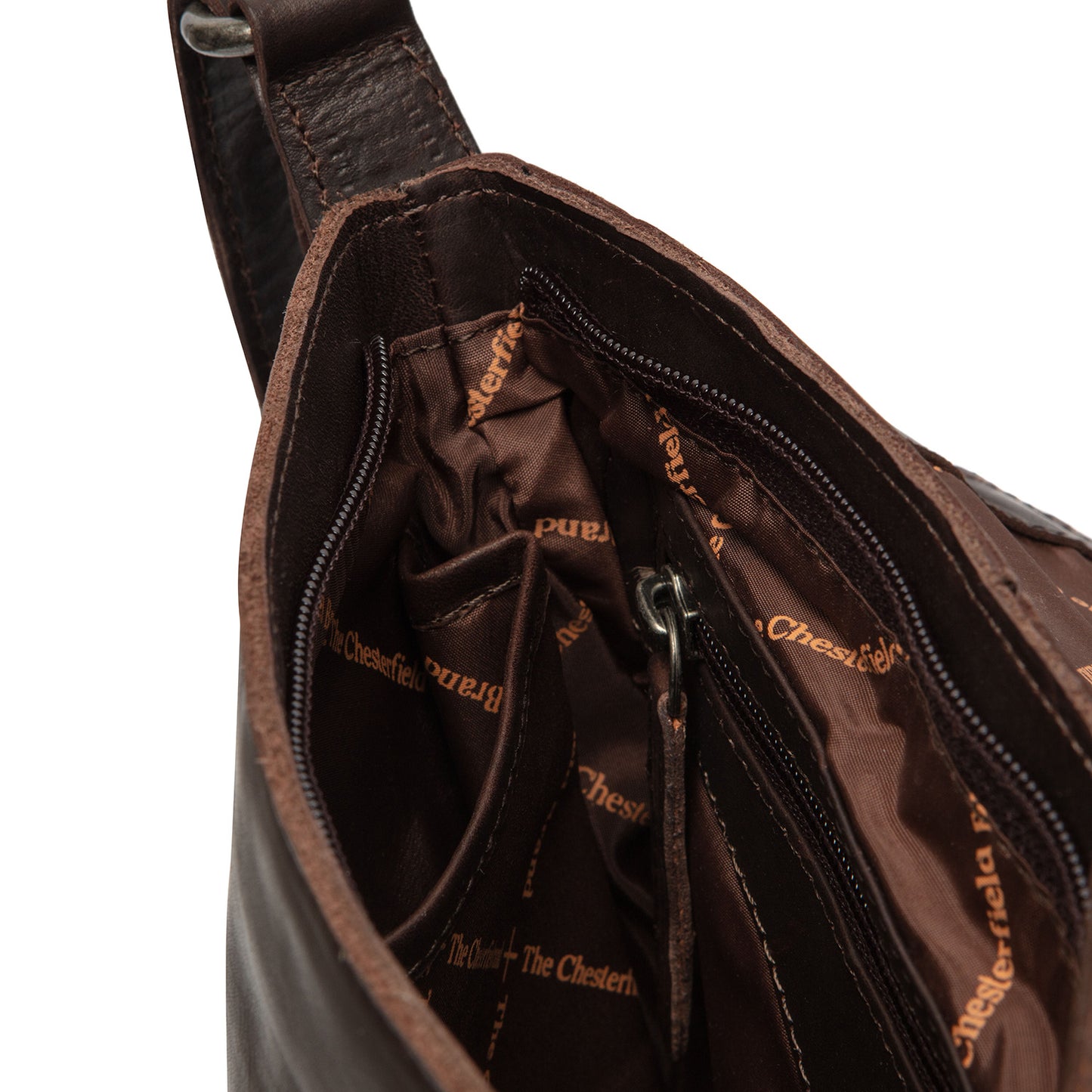 The Chesterfield Brand Umhängetasche MANTA Braun | Echtes Leder