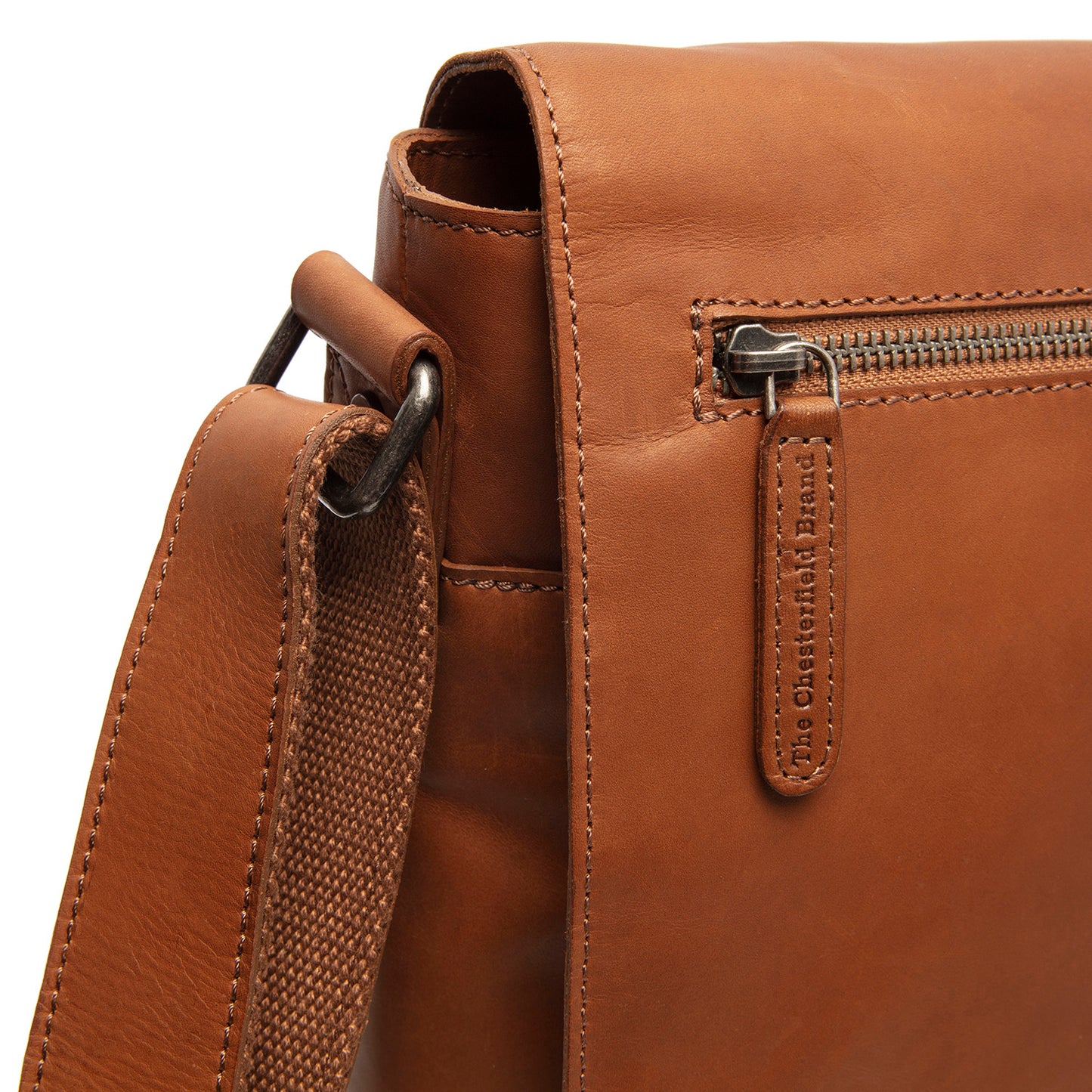 The Chesterfield Brand Umhängetasche TOLEDO Cognac | Echtes Leder