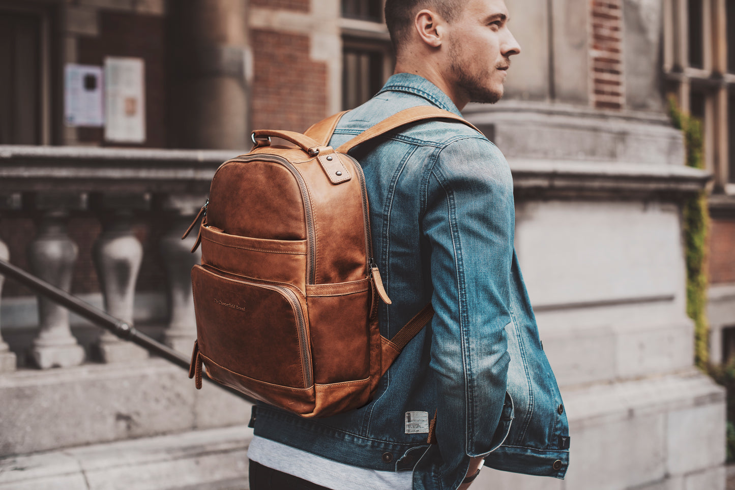 The Chesterfield Brand Rucksack AUSTIN Cognac | Echtes Leder