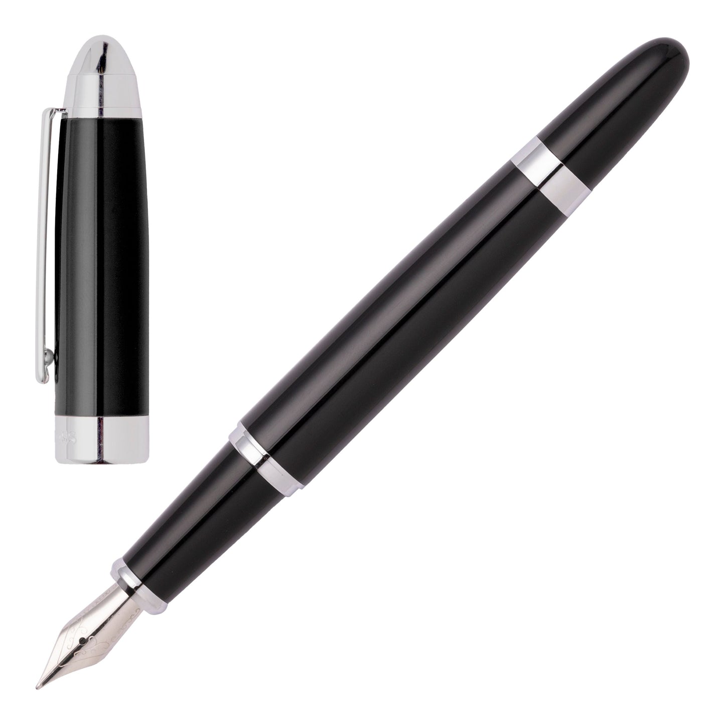 Hugo Boss Schreibset Icon Black | Kugelschreiber und Füllfederhalter