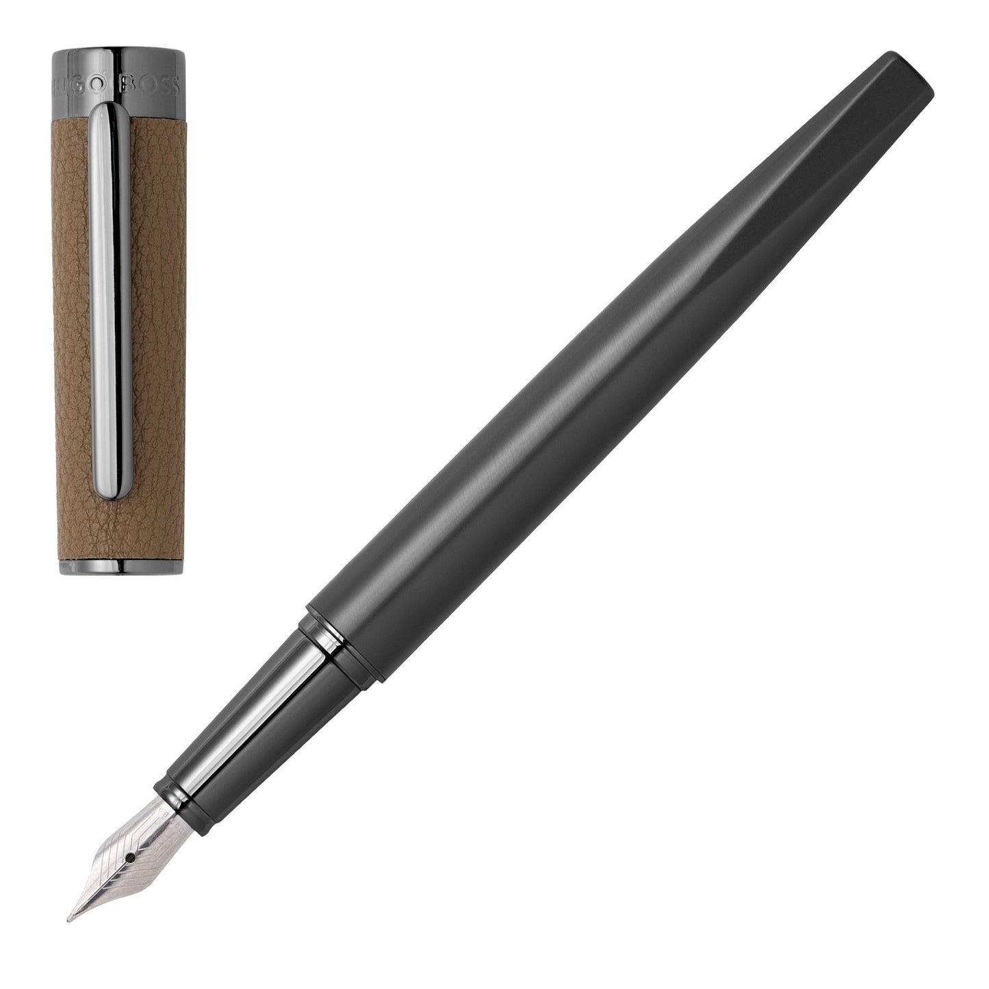 Hugo Boss Füllfederhalter CORIUM Camel