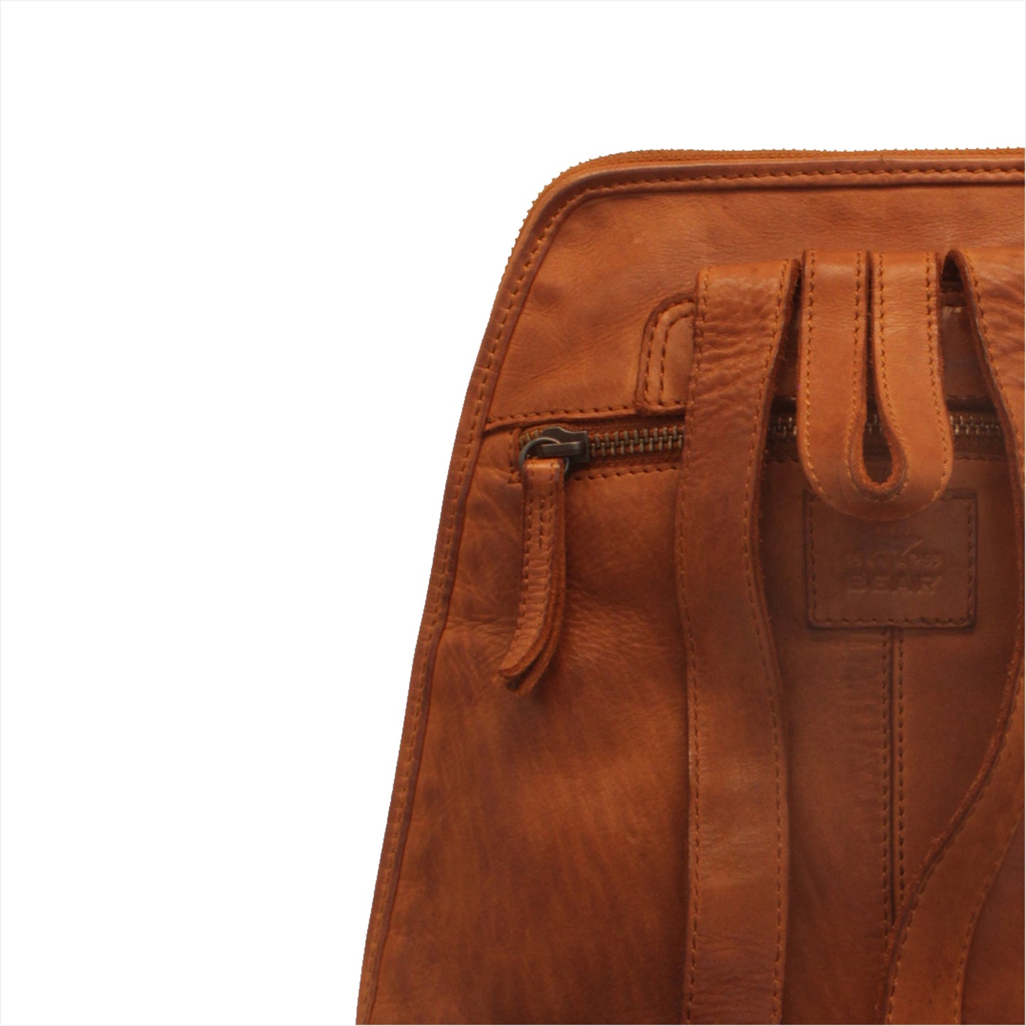 Bear Design Rucksack IRIS Cognac | Echtes Leder