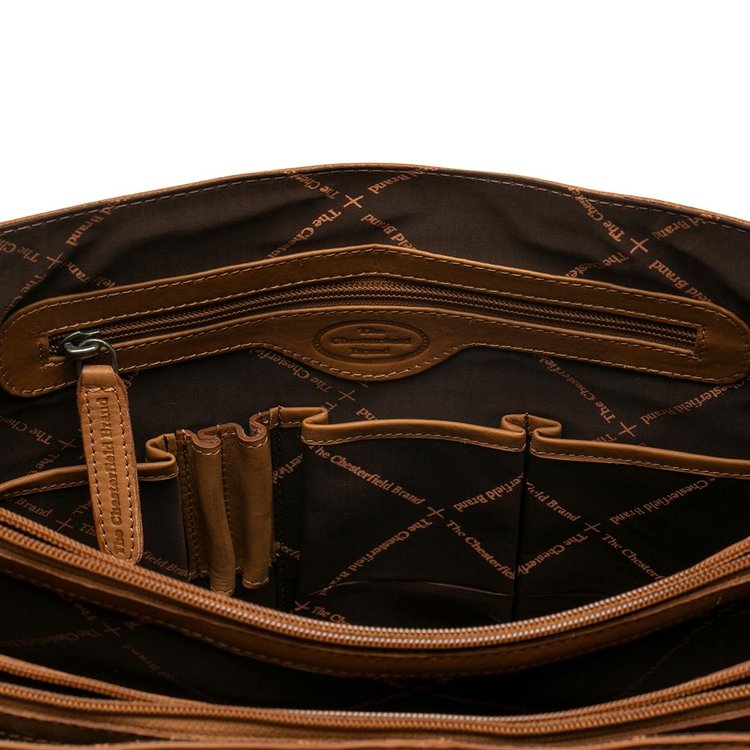 The Chesterfield Brand Aktentasche LISBON Cognac | Echtes Leder