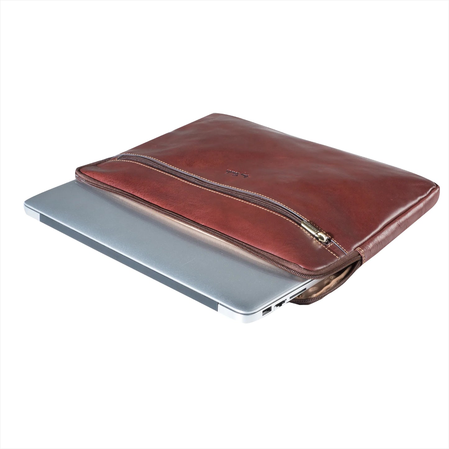 Tony Perotti Laptop Sleeve 13" Braun | Echtes Leder