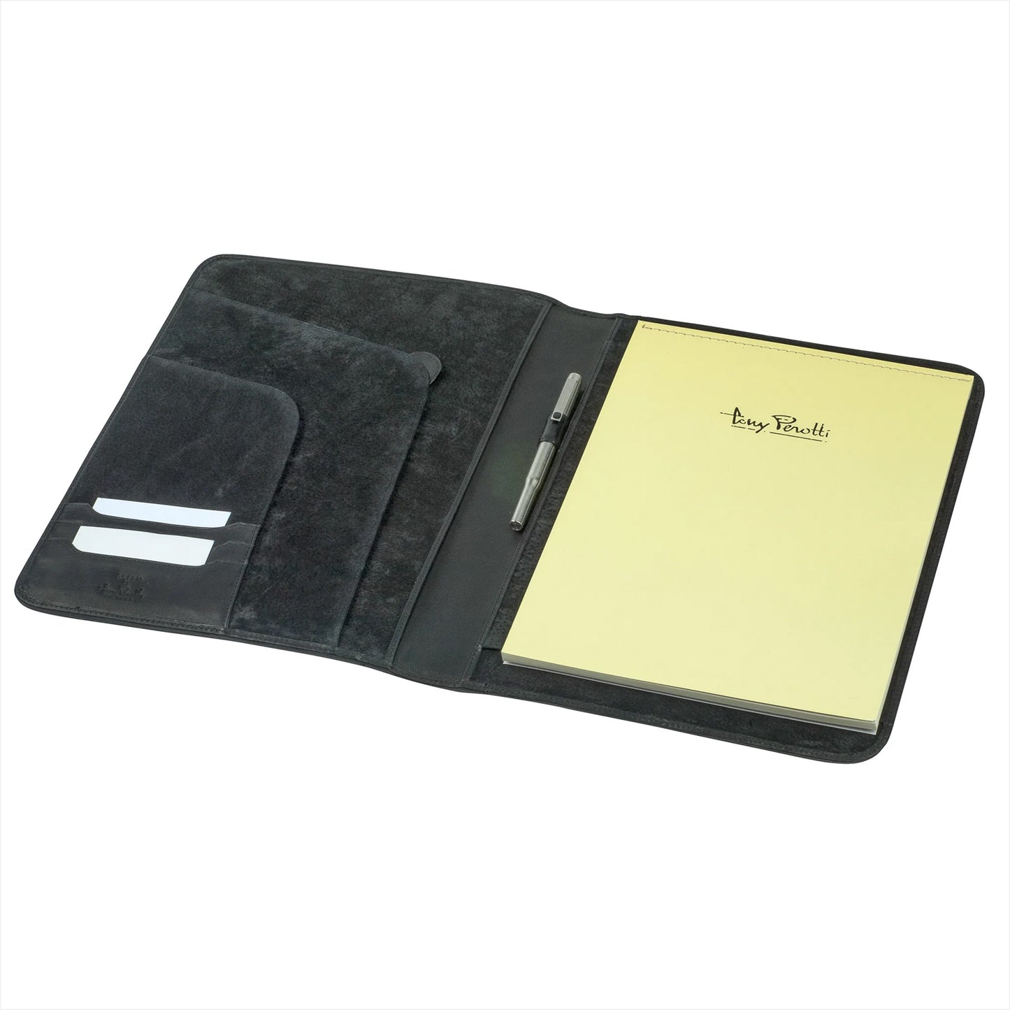 Tony Perotti Schreibmappe A4 Standard Schwarz | Echtes Leder