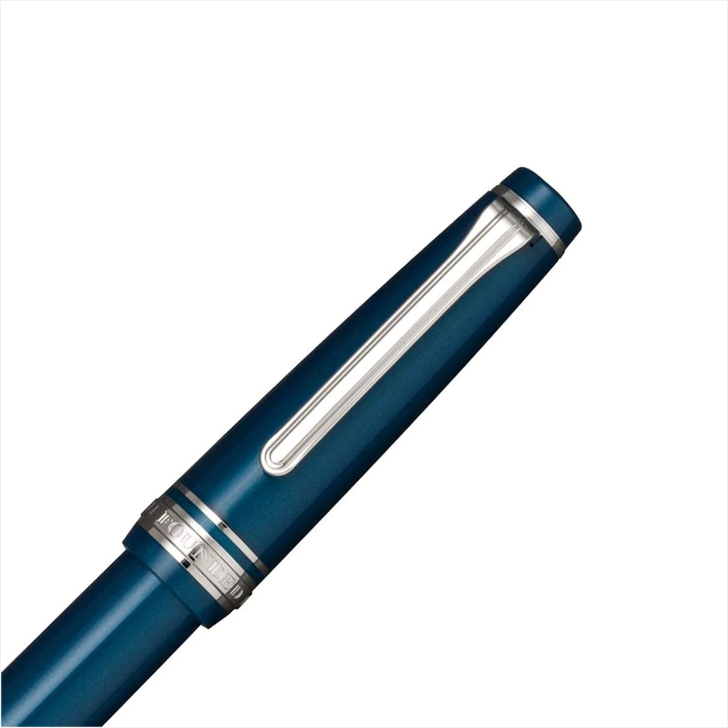 Sailor Füllfederhalter PROFESSIONAL GEAR SLIM Metallic Blue Rhodium