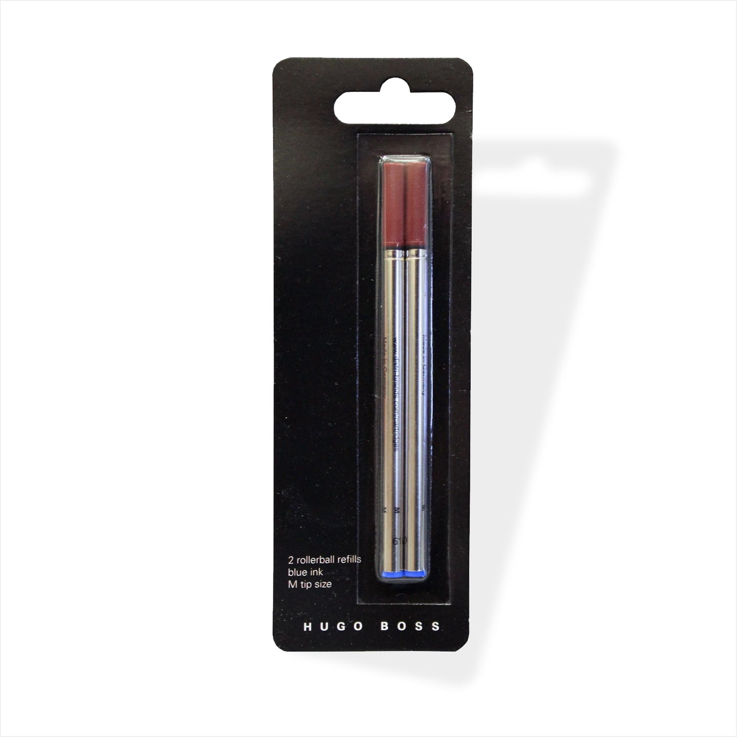 Hugo Boss Tintenroller Ersatzminen Blau Metall Duo Pack