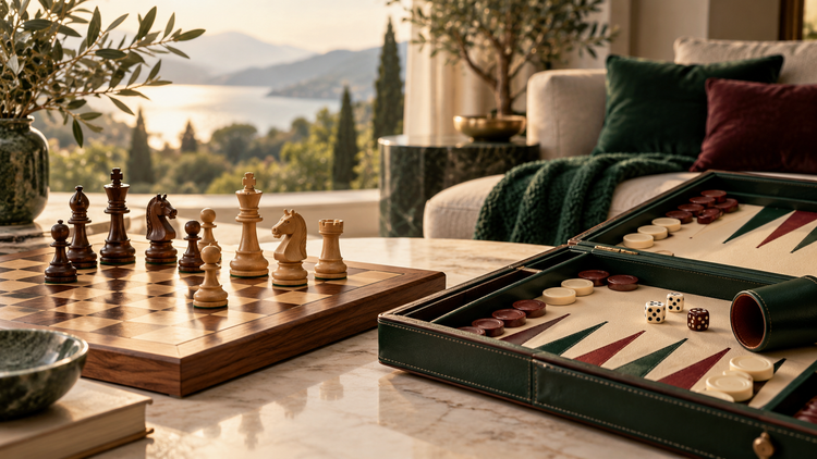Schach und Backgammon für gemeinsame Spielabende