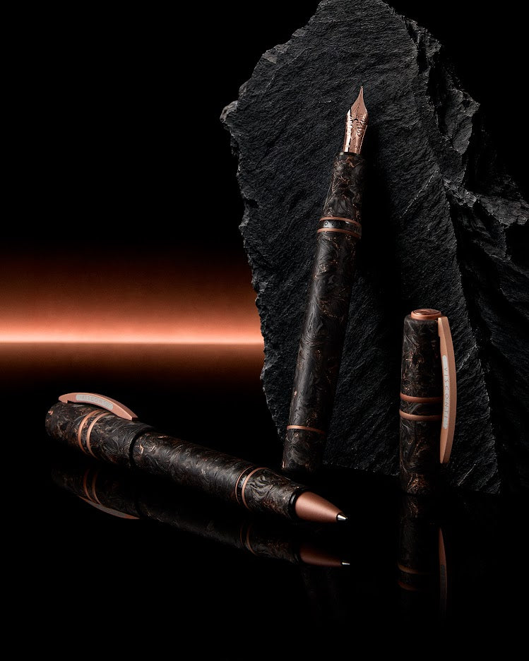 Visconti Homo Sapiens Carbon Rose Füllfederhalter und Tintenroller