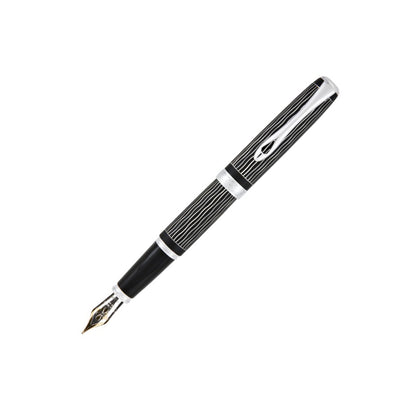 Diplomat Füllfederhalter EXCELLENCE A Plus Wave Guillochiert Lapis Schwarz 14k