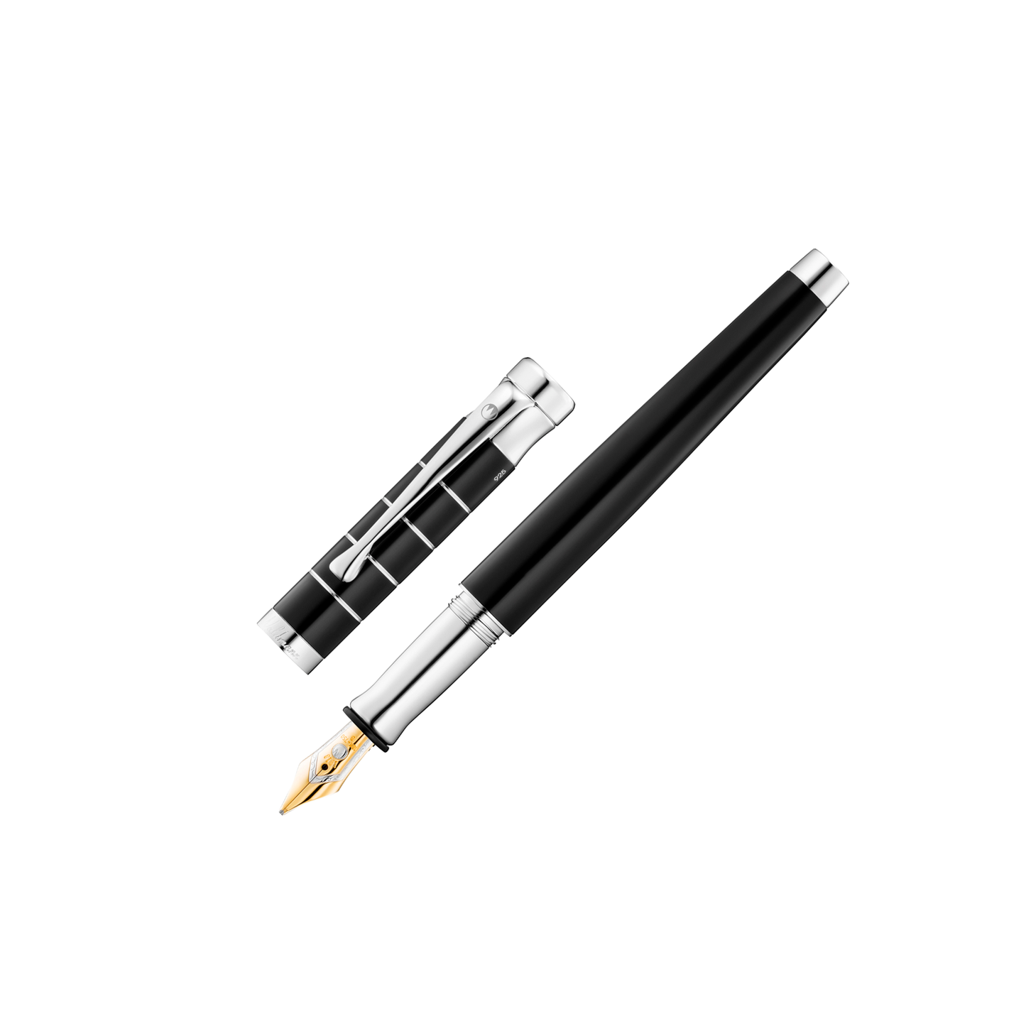 Waldmann Füllfederhalter TANGO 18k Goldfeder Ring-Dekor