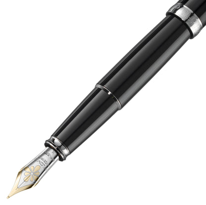 Diplomat Füllfederhalter EXCELLENCE A2 Lack Schwarz Chrom 14k