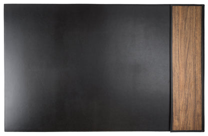 Sebastian Sturm Schreibunterlage TOM Linkshänder 32,5 Zoll | Echtes Holz und echtes Leder