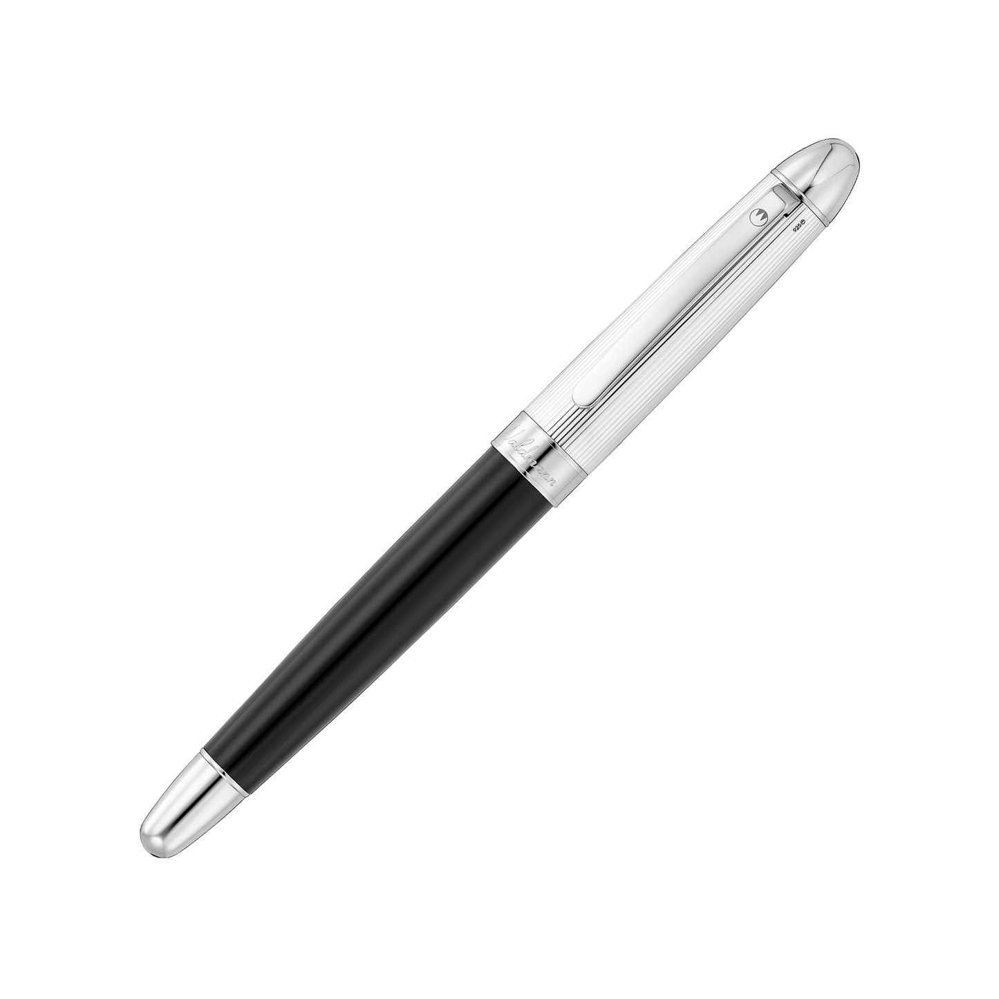 Waldmann Tintenroller PRÉCIEUX Linien-Dekor Schwarz
