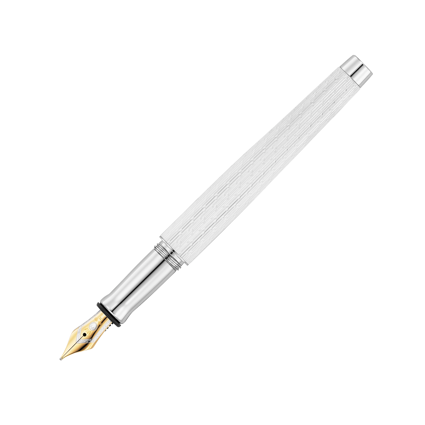 Waldmann Füllfederhalter TANGO 18k Goldfeder Imagination-Dekor Weiß