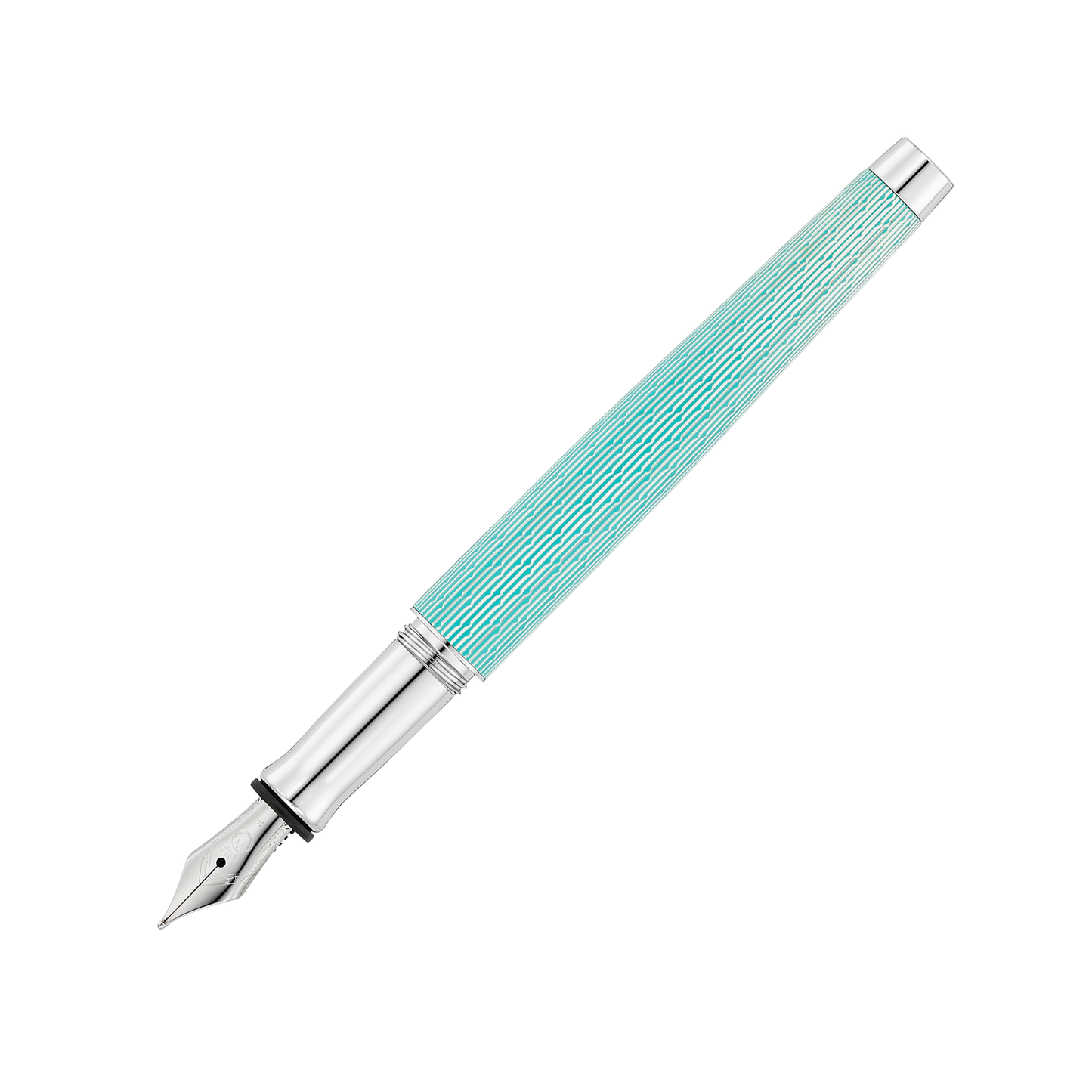 Waldmann Füllfederhalter TANGO Edelstahlfeder Imagination-Dekor Aquamarin