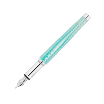 Waldmann Füllfederhalter TANGO Edelstahlfeder Imagination-Dekor Aquamarin