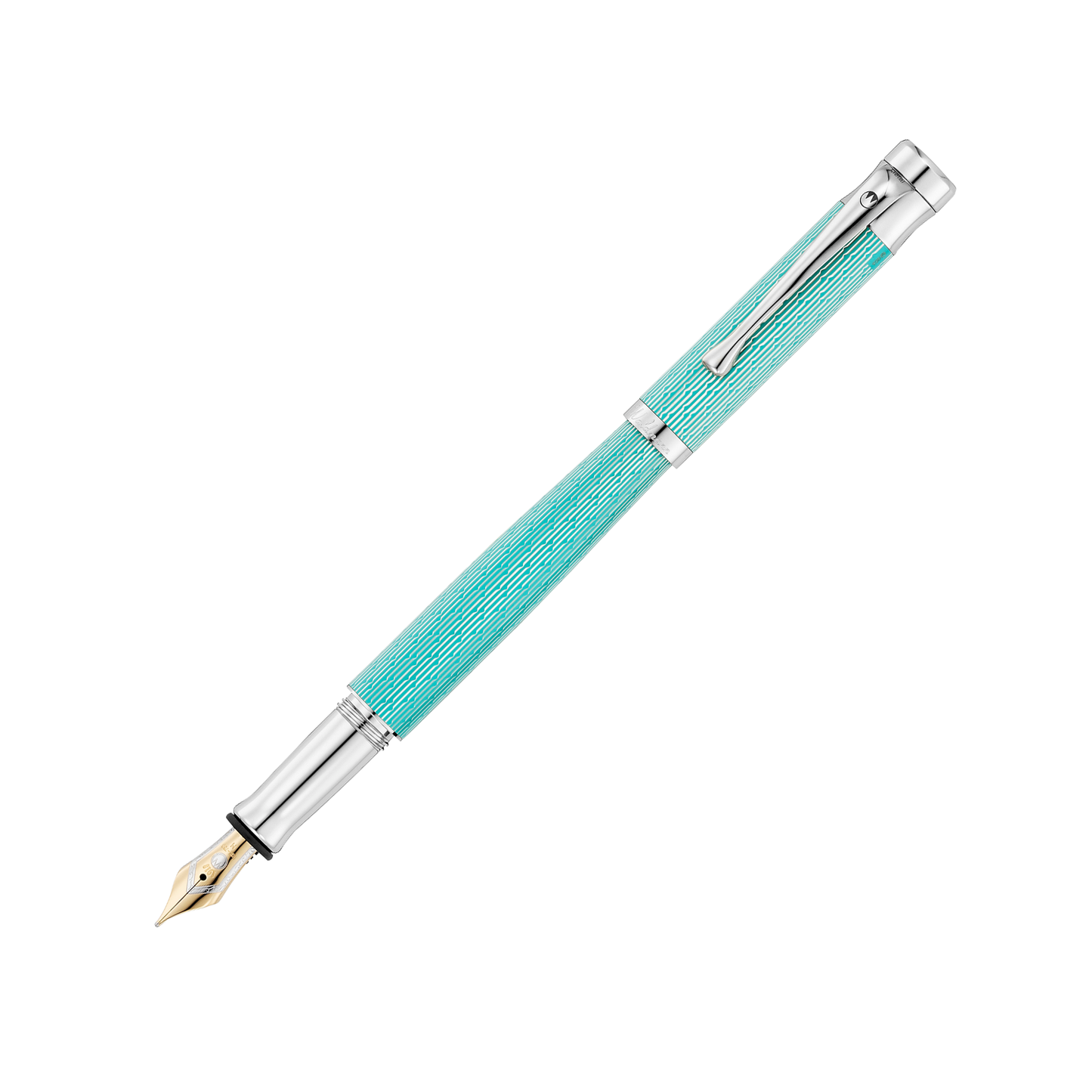 Waldmann Füllfederhalter TANGO 18k Goldfeder Imagination-Dekor Aquamarin