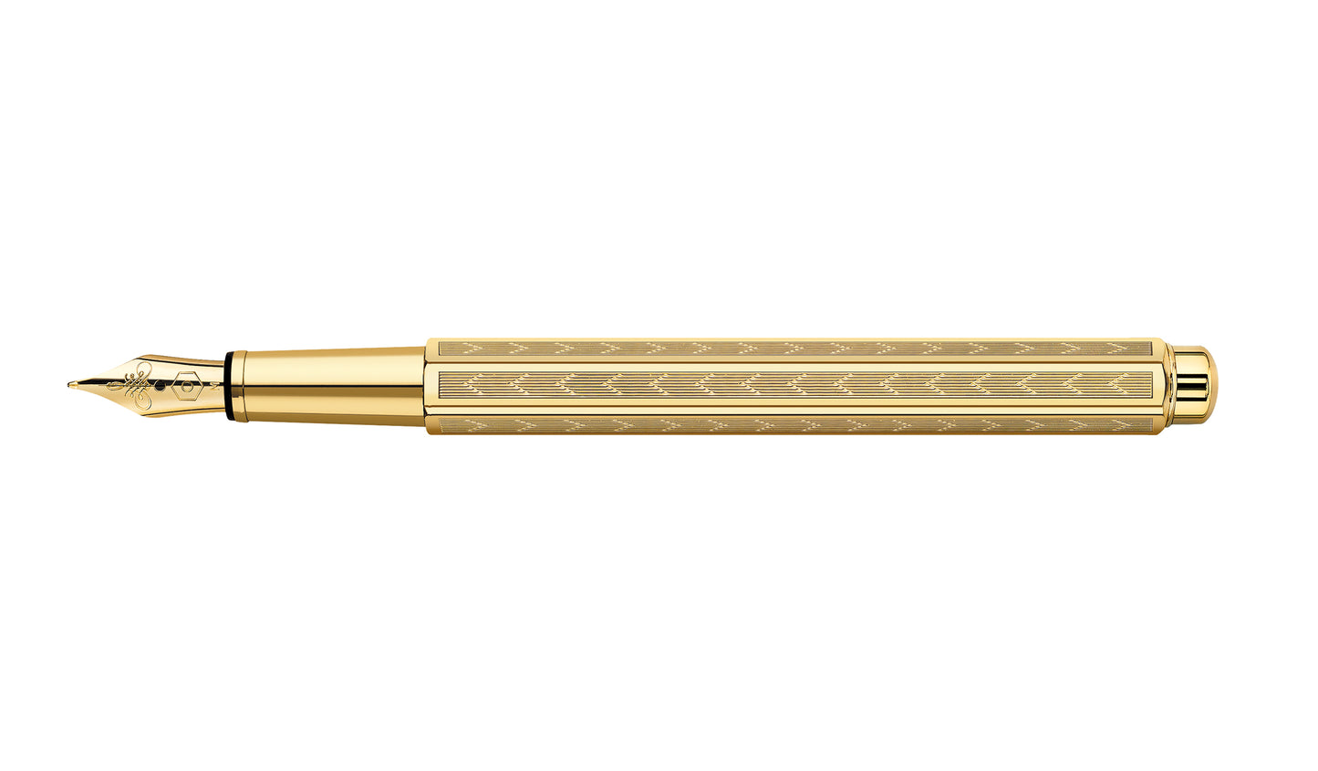 Caran d'Ache Füllfederhalter ECRIDOR Chevron vergoldet