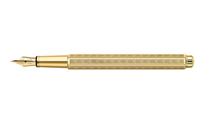 Caran d'Ache Füllfederhalter ECRIDOR Chevron vergoldet