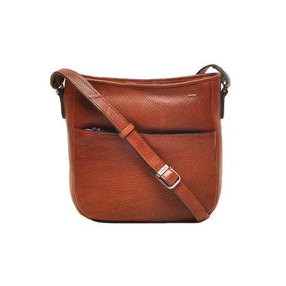 Berba Crossbody Bag Lucca Brandy | Echtes Leder