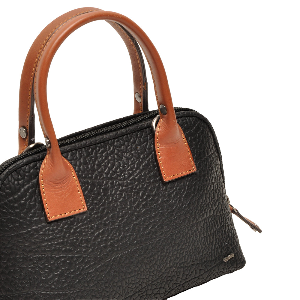 Berba Mini-Tasche Chamonix Schwarz | Echtes Leder