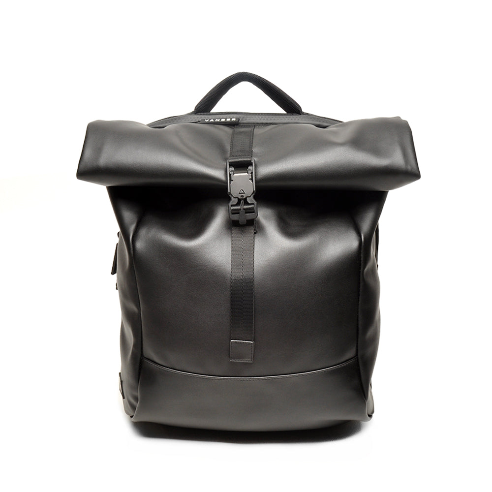Berba Rucksack VANBER Black | Echtes Leder